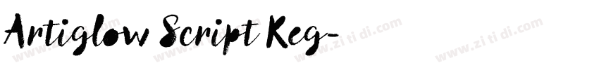 Artiglow Script Reg字体转换 Artiglow Script Reg字体转换
